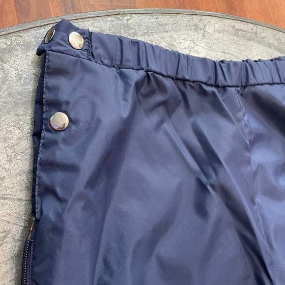 Vintage SKYR Side Zip Nylon Windbreaker Ski Snow Pants Navy Blue Womens Large - Picture 3 of 13